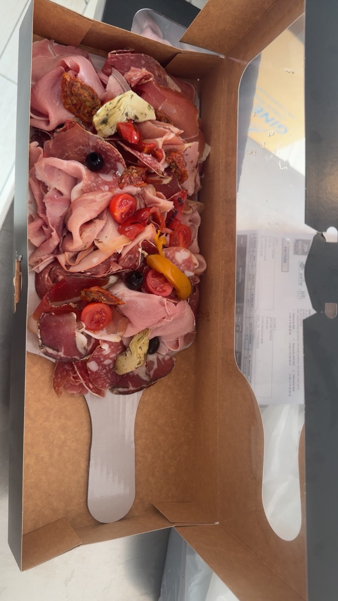 Box charcuterie individuelle aux antipasti
